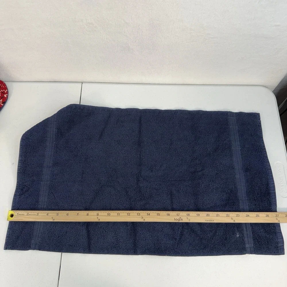 Vintage Lauren Ralph Lauren‎ LRL Polo Navy Dark Blue Hand Towel Supima Cotton